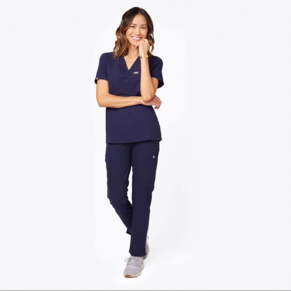 USED Figs Navy Blue Scrub Set #1